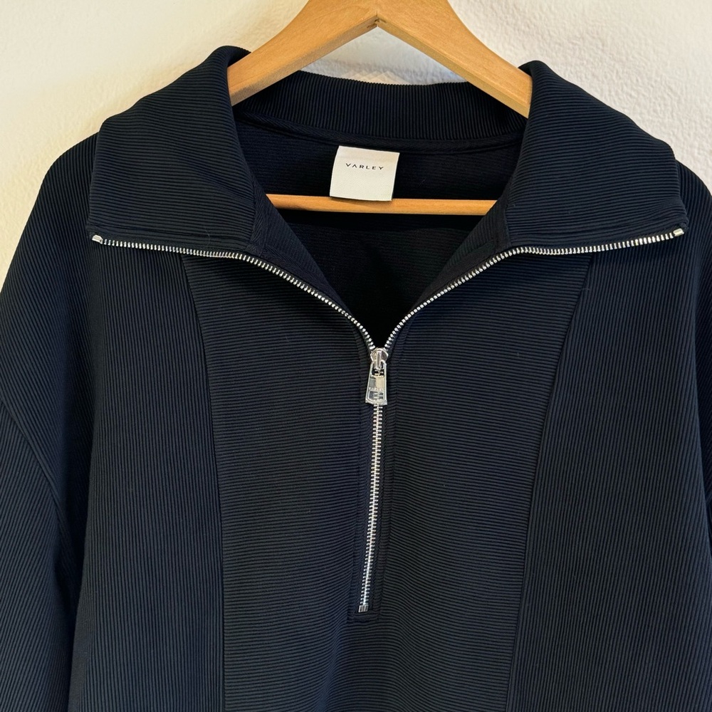 Varley Ramona Half Zip Sweater Black Athleisure Large - Picture 6 of 10